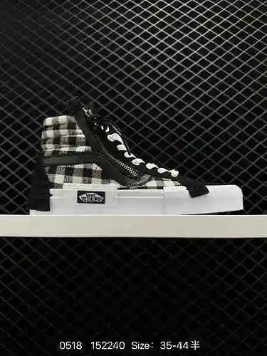 2 Vans Vault Sk8 Hi Cap LX Deconstruction Nuevos zapatos vulcanizados de lona con diseño de tablero 