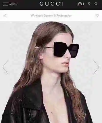 2970 Gafas Gucci GUCCI GG0435S, con patas de metal pintado que irradian una sensación tridimensional