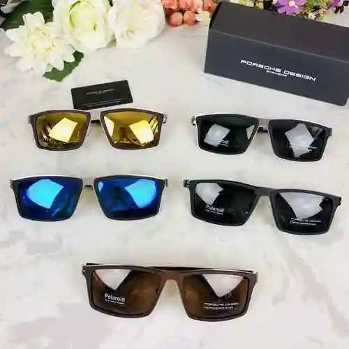 1980P Gafas Porsche ORSCHE Porsche Gafas de sol polarizadas para hombre Lentes polarizadas importada