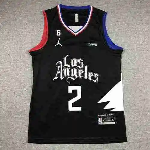 Clippers 2 Kawhi Leonard 23 Anuncio de temporada Negro
