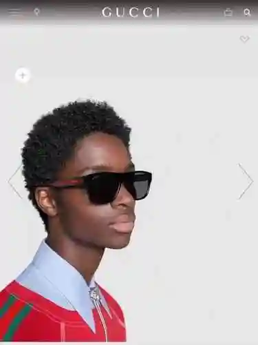 P2970 Gucci GG0341S Estas gafas de sol vinagre están inspiradas en el diseño retro, montura rectangu