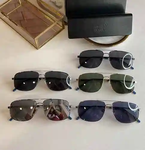 315.5 Gafas de sol Montblanc Estilo de venta caliente Montblanc MB102 Gafas de sol cuadradas ultrali