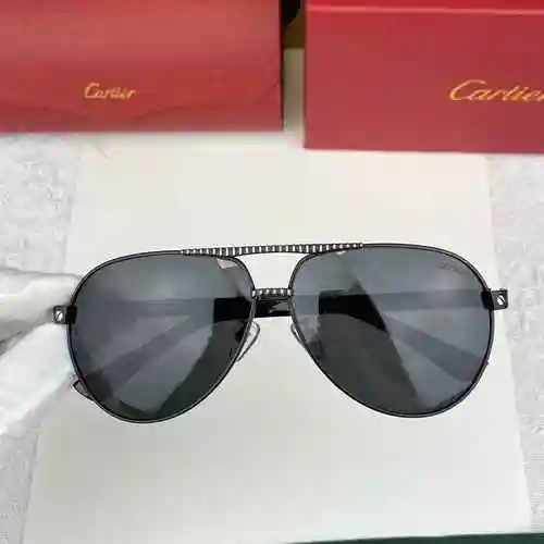 1890 Gafas Cartier [Cartie * Cartier] polarizador para hombre nuevo producto enviado HD Polaroid Cor