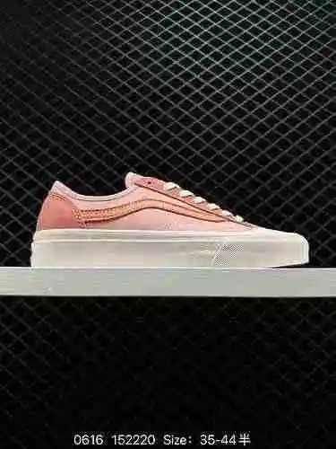 Vans Style 36 SF Pink Immortal Color Small Red Book ¡La popular puntera de ante rosa claro de Vans c