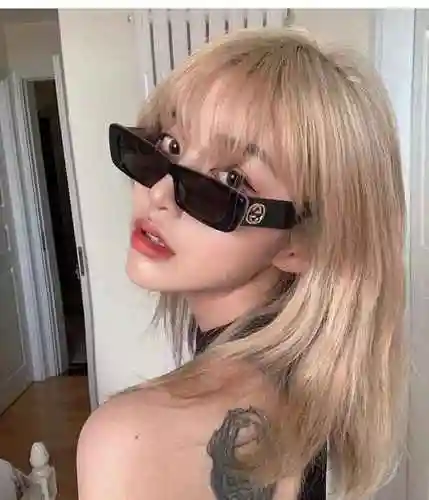3600 Gafas de sol Gucci, conjunto de chica callejera genial y explosivo, gafas de sol pequeñas con c
