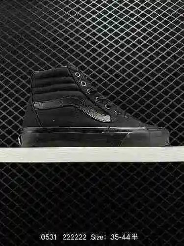 Vans Sk8-Hi Zapatos de tabla vulcanizados informales de caña alta samurái negros oficiales VNTS9BJ4 