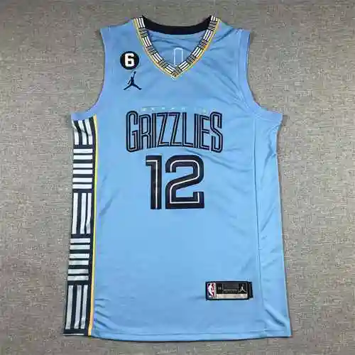 Grizzlies 12 Morant 23 Temporada Azul Claro