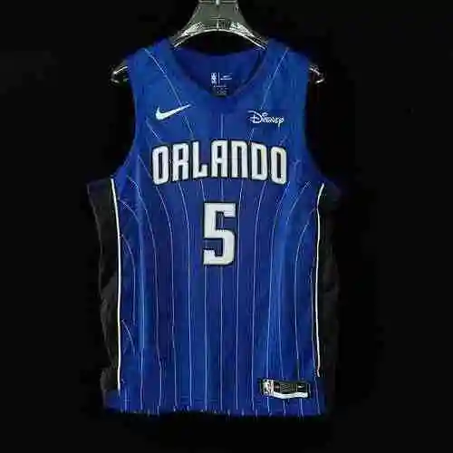 Camiseta bordada AU Player Edition 23 Season Magic Blue Stripes 5 Banchello 14 Harris