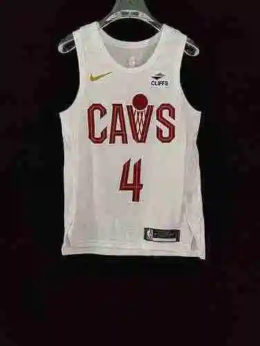 AU Player Edition 23 Season Cavaliers White 4 Mobelie 10 Galan Camiseta de baloncesto bordado