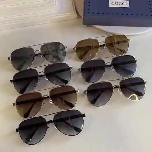3150 Gafas de sol Gucci Gafas de sol de metal GG1060 con forma de rana GUCCI, tamaño: 61 piezas 14-1