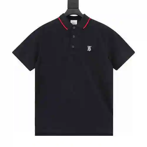 Polo de manga corta con logo bordado TB clásico de BBR</span>