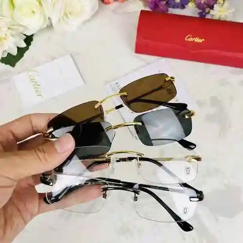 2610 Gafas para miopía Cartier Gafas sin marco Cartier Las monturas simples y livianas pueden combin