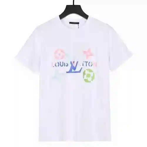 LOUIS VUITTON Louis Vuitton Jackson Wang Mismo arcoíris Gradual Letra de cuatro flores LOGO Estampad