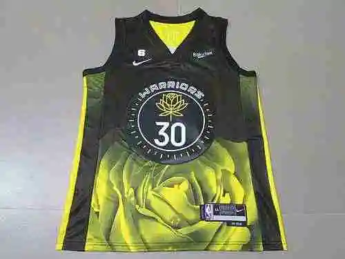 23 Warriors 30 Kuri City Edition Camisetas de baloncesto negras