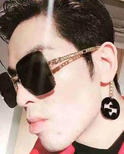 3330 Gafas Gucci aretes con borlas de metal Jam Hsiao slag para hombre mismo Gucc original de alta c