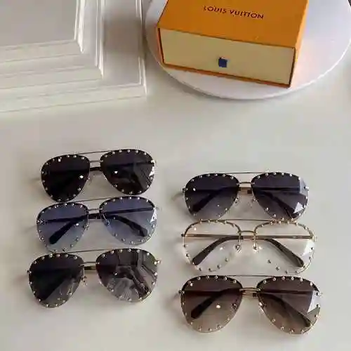 3150LV gafas LOUIS VUITTONLV Louis Vuitton Z0911 ¡Nueva versión galvanizada de doble color para homb