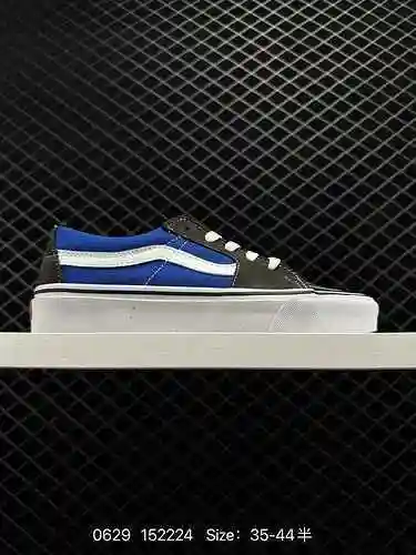 2. Definición: Sencillos y versátiles, muy recomendable‼ Vans SK8-Low contraste gris azul, una nueva