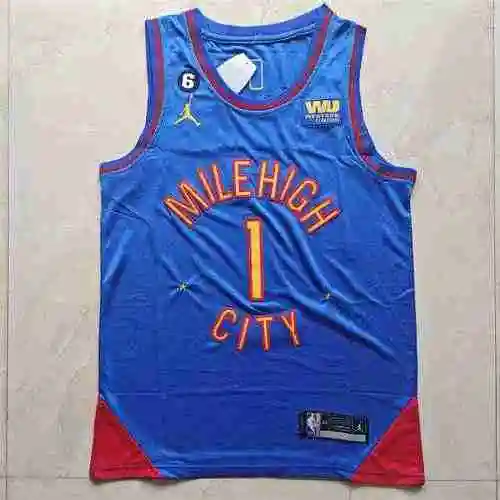Nuggets No.1 Michael Porter Azul 23 Temporada