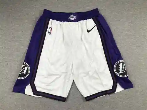 23 Pantalones De Baloncesto Lakers City Blanco
