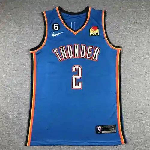 Camiseta de baloncesto Thunder 2 Alexander azul