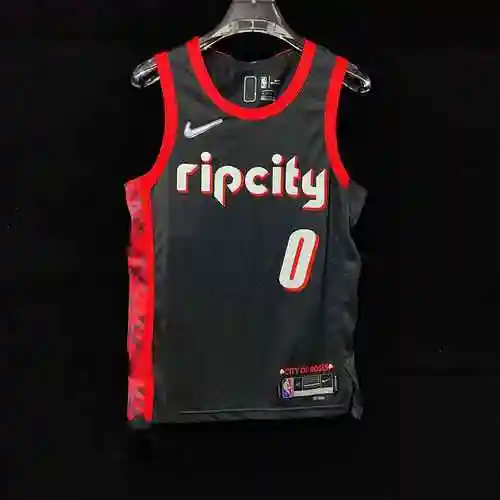 AU Player Edition Trailblazer 75.º aniversario negro 0 Lillard bordado personalizable