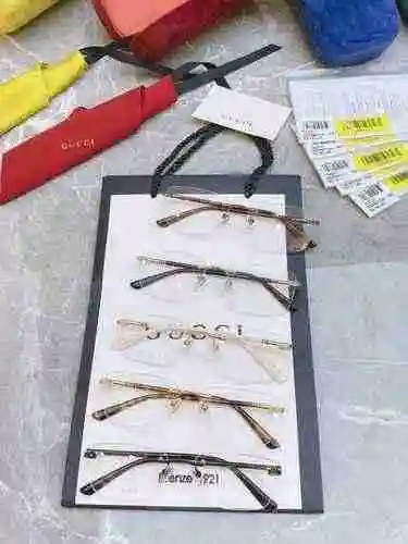 2700 Gafas Gucci Nuevo sin marco 【 GUCCI 】 Gucci GG0867OA Patas de lentes de metal multicolores prim