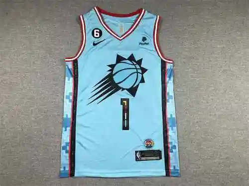 23 Sun 1 Booker Blue City Edition Camisetas de baloncesto