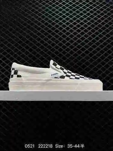 9 Vans Sitio web oficial de Vans zapatos de hombre Slip-On a cuadros, zapatos perezosos de un pie, z