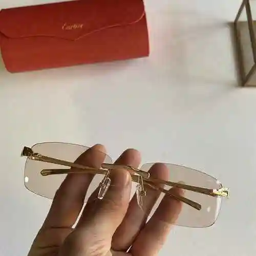 2070 Gafas de sol Cartier Cartier Cartier leopardo Gafas de sol CT0062/S ultraligeras talla: 60-18-1