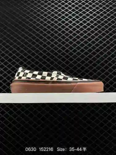80000 Vans Raw Rubber Checkerboard Checker Anaheim Aut Checkerboard en blanco y negro Checker Raw Ru