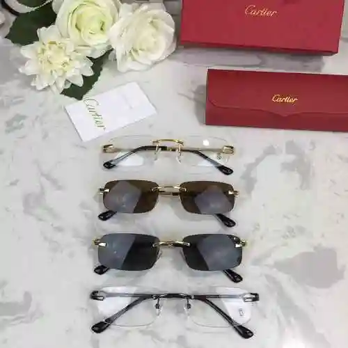2520 Gafas para miopía Cartier Gafas sin marco Cartier Las monturas simples y livianas pueden combin