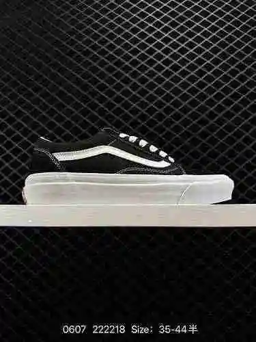 Vans ORLGINALS marca compartida Vans oficial Anaheim a cuadros en blanco y negro Logotipo de Vans im