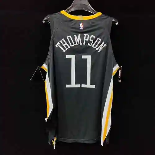 AU Player Edition Warrior Anuncio Edición 30 Curry 11 Thompson Bordado Negro Personalización