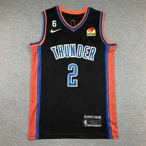 23 Thunder 2 Alexander City camiseta de baloncesto negro