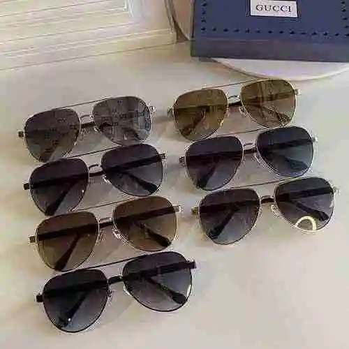 3150 Gafas de sol Gucci Gafas de sol de metal GG1060 con forma de rana GUCCI, tamaño: 61 piezas 14-1