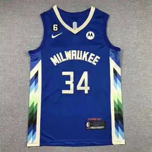 Camisetas de baloncesto 23 Buck 34 Letter Blue City Edition