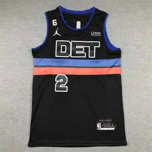 Pistons 2 Corningham Edición Anuncio Camiseta De Baloncesto Negro