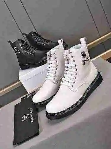 1308240PHILIPHILIPP PLEIN PLEIN Botas de hombre versátiles con clavos de caballo High Bang 38-44