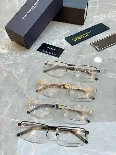 2250 Gafas Porsche [PORSCHE DESIGN] Porsche P'8304 Marco de metal de medio marco de moda empresarial