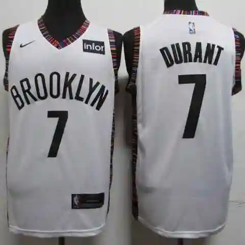 Camiseta Nets 7 Durant Edición Ciudad Blanca