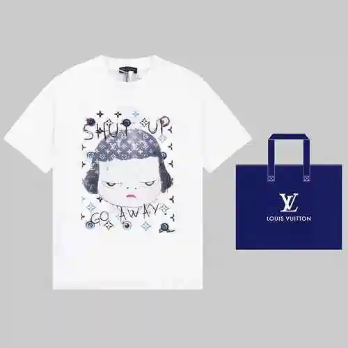 LOUIS VUITTON Louis Vuitton 23SS Yoshitomo Nara Co Branding Collection camiseta de manga corta con e