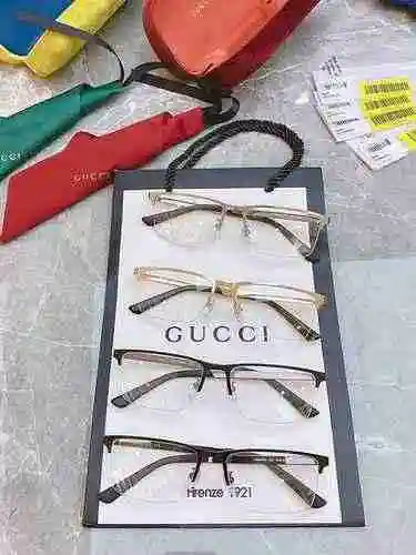 2700 nuevas gafas Gucci [GUCCI] Gucci GG0694S montura cuadrada de media montura personalizada con fo