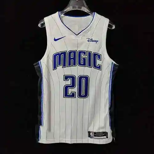 AU Player Edition 23 Season Magic White Stripes 20 Fultz 5 Banchello camiseta de baloncesto bordada