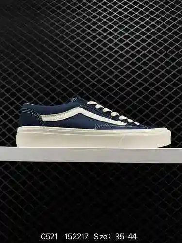 850000 Vans Vault OG Style 36 Tibetan Blue Quan Zhilong Small Head Zapatos bajos de lona vulcanizada