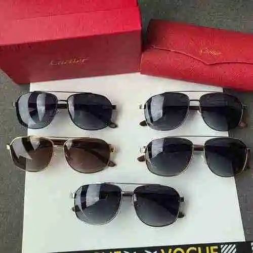 1980 Cartier Gafas Cartier [Cartier Cartier] Ca0923 Gafas de sol polarizadas para hombre enchapadas 