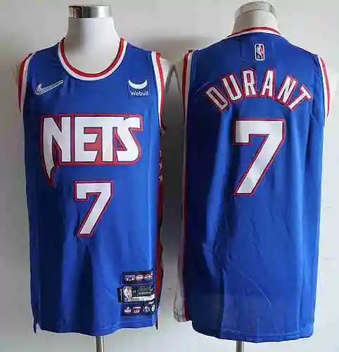 Camiseta Nets 7 Durant Edición Ciudad Azul