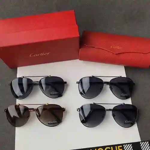 1980 Gafas de sol Cartier [Cartier Cartier] Ca0901 Gafas de sol polarizadas para hombre con revestim
