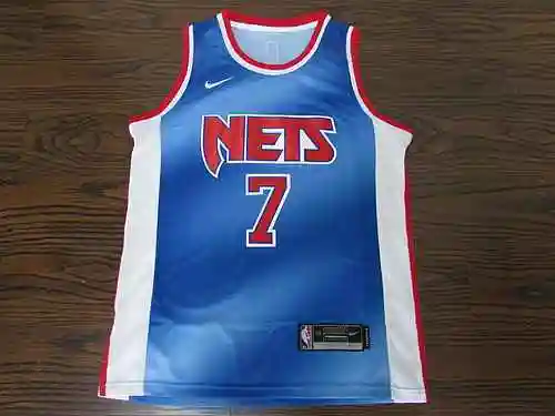 Nets 7 Durant Gradient Blue Temporada 21 Edición Retro