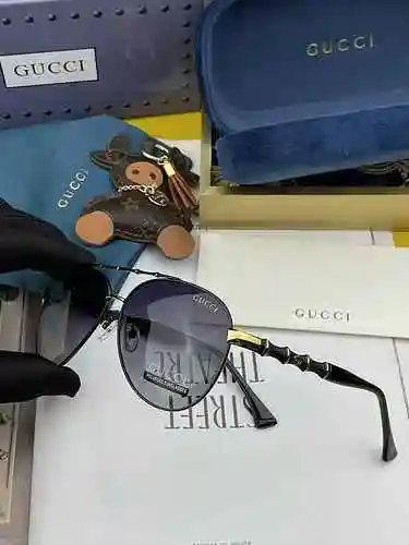 1800 Gafas de sol Gucci Las gafas de sol Hacking con montura redonda para hombre GUCCI Gucci son de 