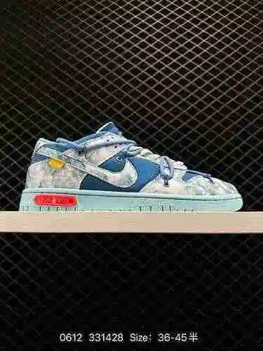 El estilo de diseño de los 4 Nike OFF-WHITE x Futura x Nike Dunk Low "2 de 5 zapatos casuales d